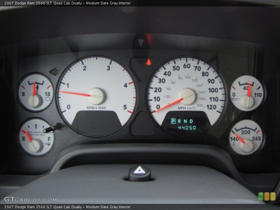 Medium Slate Gray Interior Gauges for the 2007 Dodge Ram 3500 SLT Quad Cab Dually #54407928