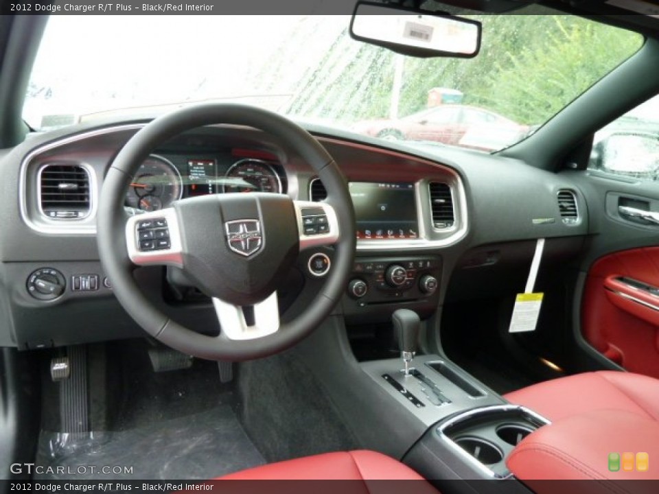 Black/Red Interior Dashboard for the 2012 Dodge Charger R/T Plus #54408644