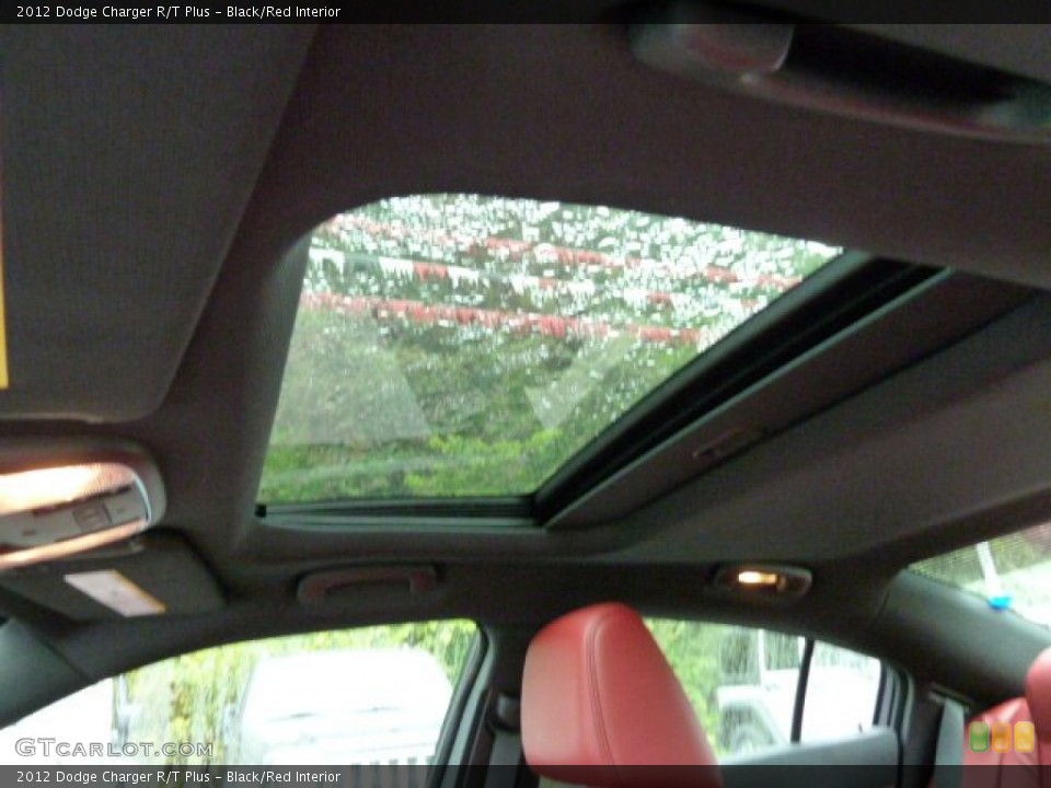 Black/Red Interior Sunroof for the 2012 Dodge Charger R/T Plus #54408670