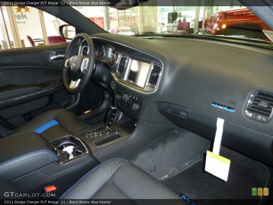 Black/Mopar Blue Interior Dashboard for the 2011 Dodge Charger R/T Mopar '11 #54408832