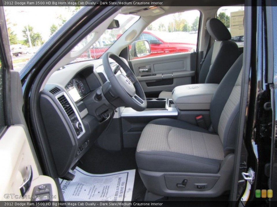 Dark Slate/Medium Graystone Interior Photo for the 2012 Dodge Ram 3500 HD Big Horn Mega Cab Dually #54408871