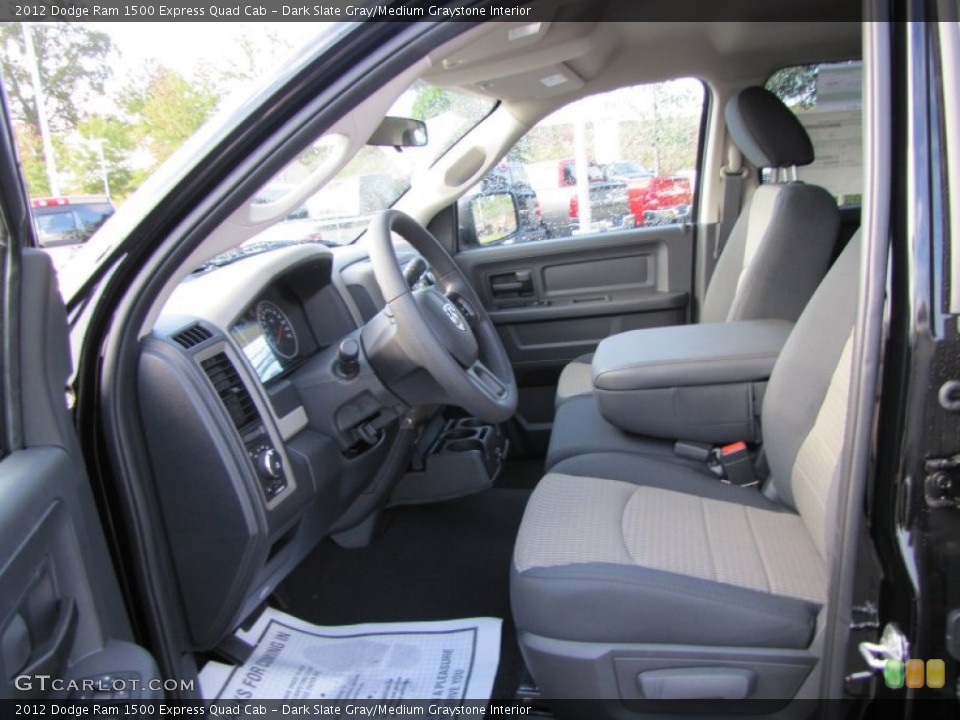 Dark Slate Gray/Medium Graystone Interior Photo for the 2012 Dodge Ram 1500 Express Quad Cab #54409096