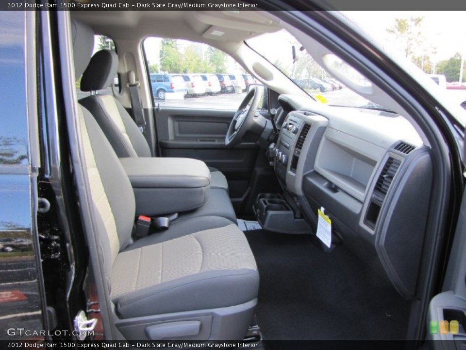Dark Slate Gray/Medium Graystone Interior Photo for the 2012 Dodge Ram 1500 Express Quad Cab #54409123
