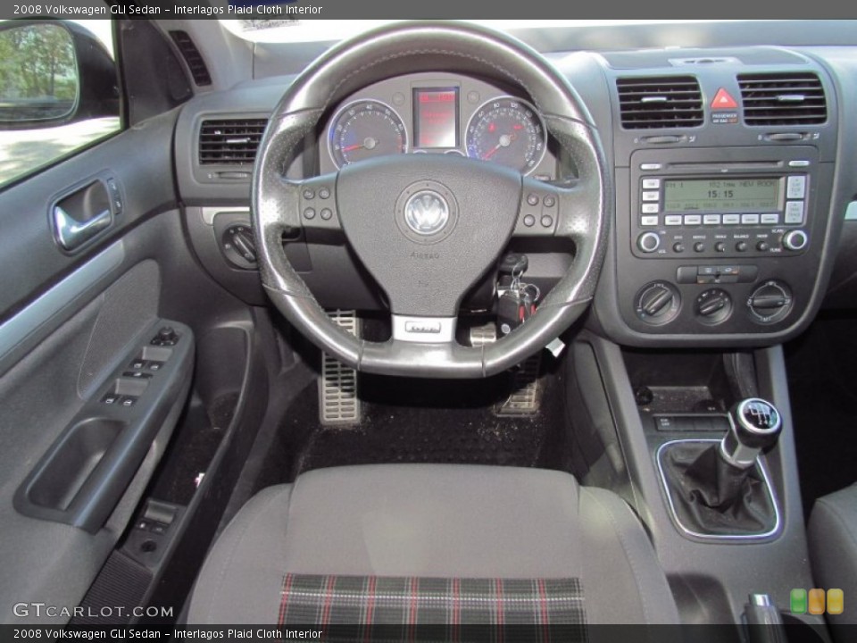 Interlagos Plaid Cloth Interior Controls for the 2008 Volkswagen GLI Sedan #54411304