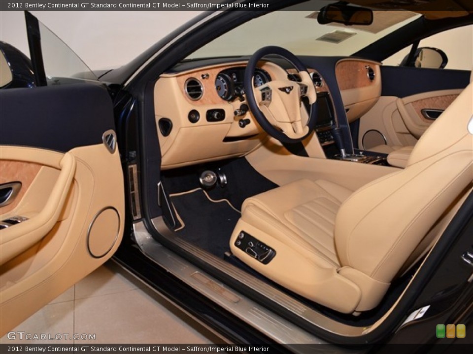 Saffron/Imperial Blue Interior Photo for the 2012 Bentley Continental GT  #54412468