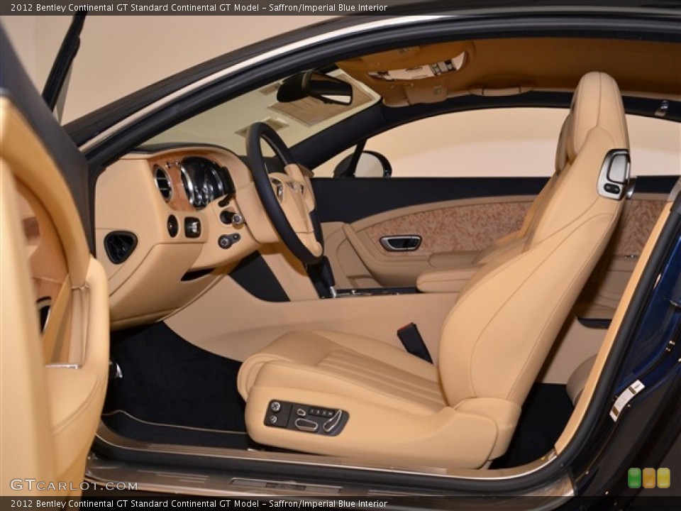 Saffron/Imperial Blue Interior Photo for the 2012 Bentley Continental GT  #54412482