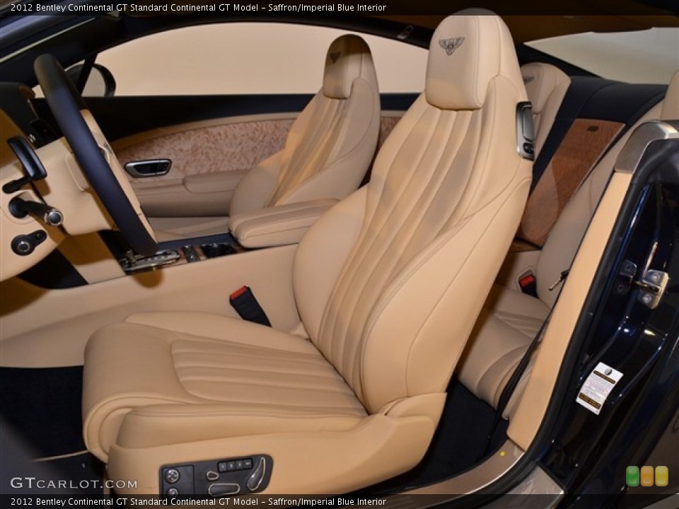 Saffron/Imperial Blue Interior Photo for the 2012 Bentley Continental GT  #54412489