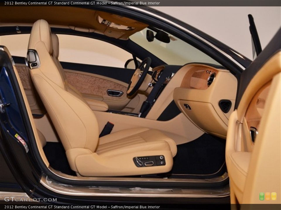 Saffron/Imperial Blue 2012 Bentley Continental GT Interiors
