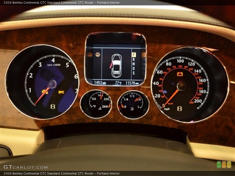 Portland Interior Gauges for the 2009 Bentley Continental GTC  #54413023