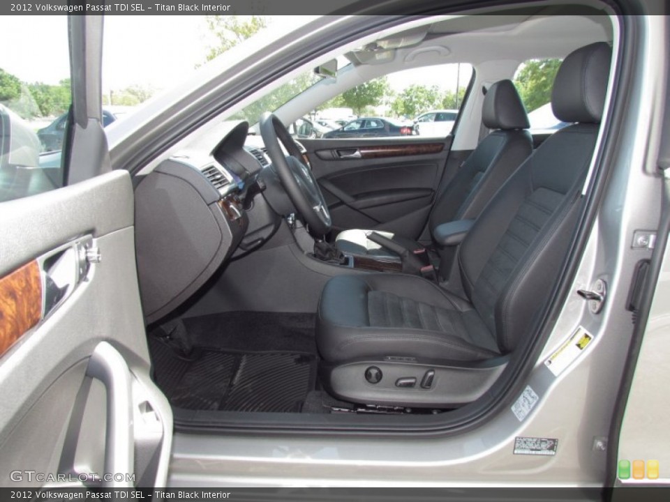 Titan Black Interior Photo for the 2012 Volkswagen Passat TDI SEL #54413614