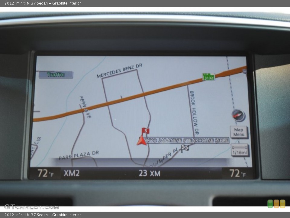 Graphite Interior Navigation for the 2012 Infiniti M 37 Sedan #54414871