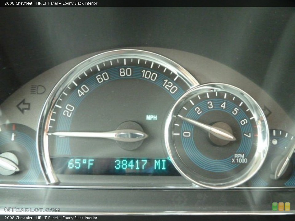 Ebony Black Interior Gauges for the 2008 Chevrolet HHR LT Panel #54415132