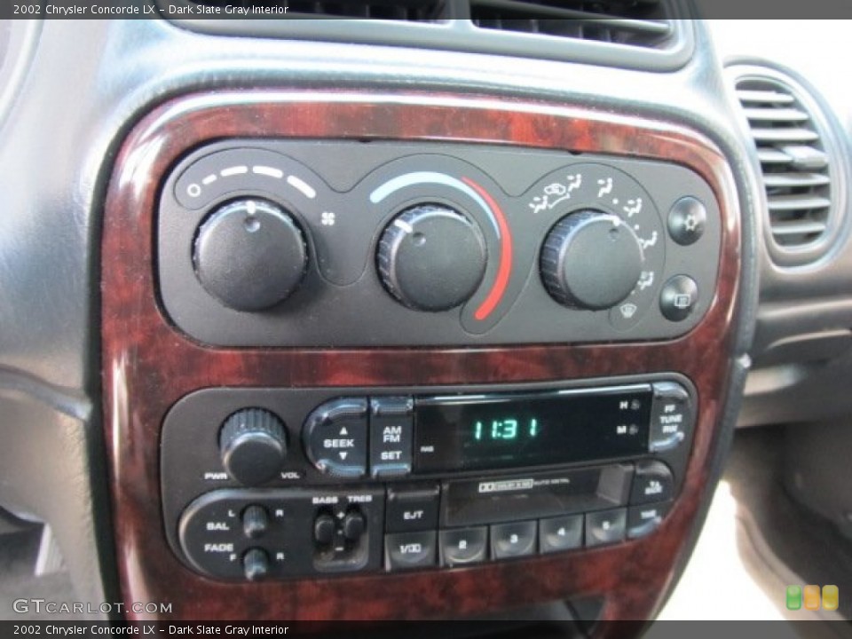 Dark Slate Gray Interior Controls for the 2002 Chrysler Concorde LX #54415894