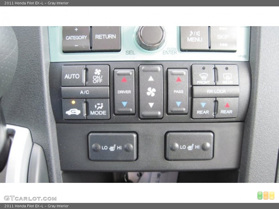 Gray Interior Controls for the 2011 Honda Pilot EX-L #54415915