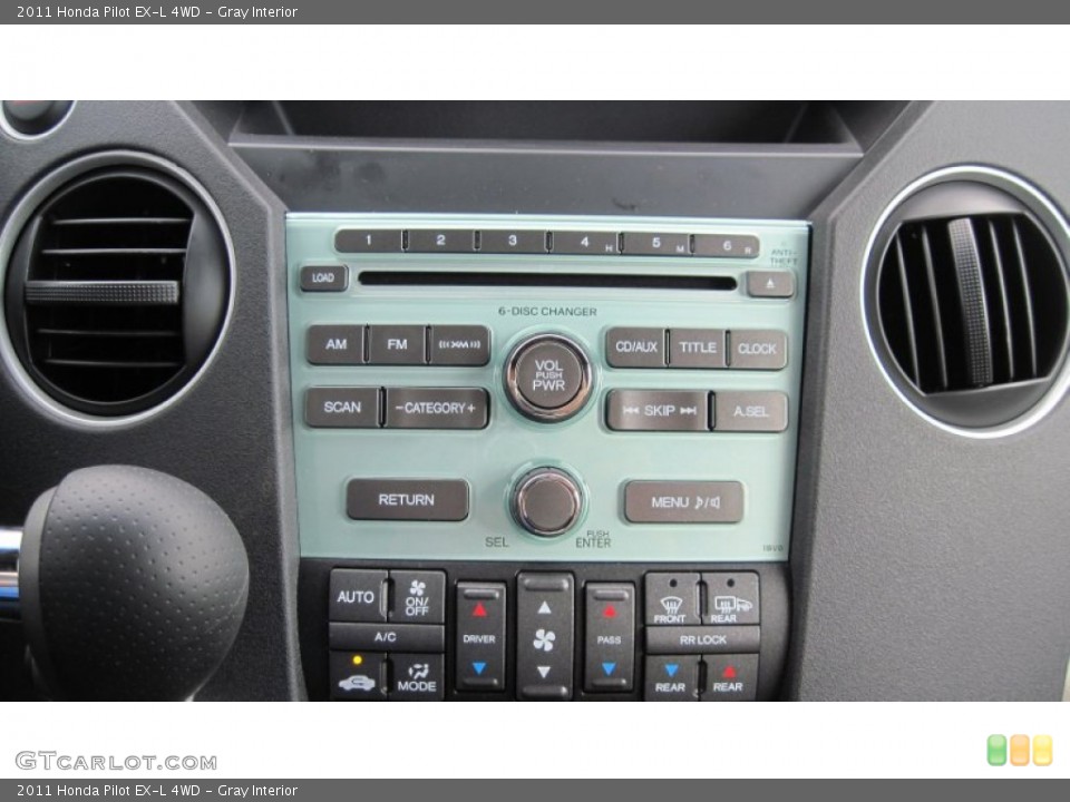 Gray Interior Controls for the 2011 Honda Pilot EX-L 4WD #54416227