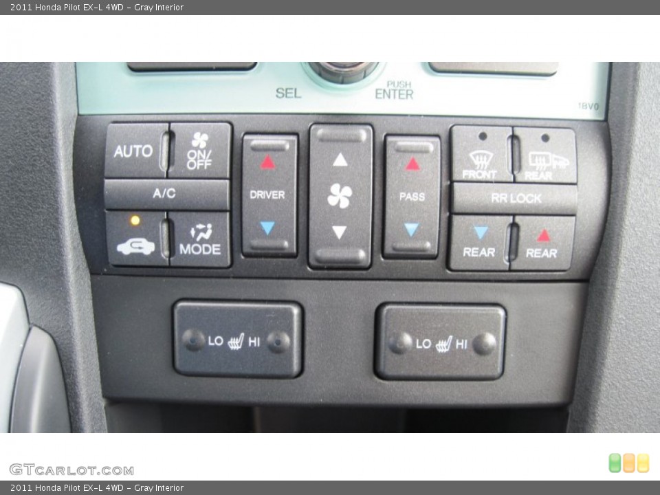 Gray Interior Controls for the 2011 Honda Pilot EX-L 4WD #54416233