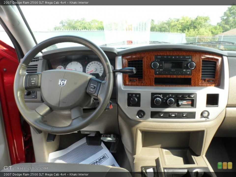 Khaki Interior Dashboard for the 2007 Dodge Ram 2500 SLT Mega Cab 4x4 #54420939