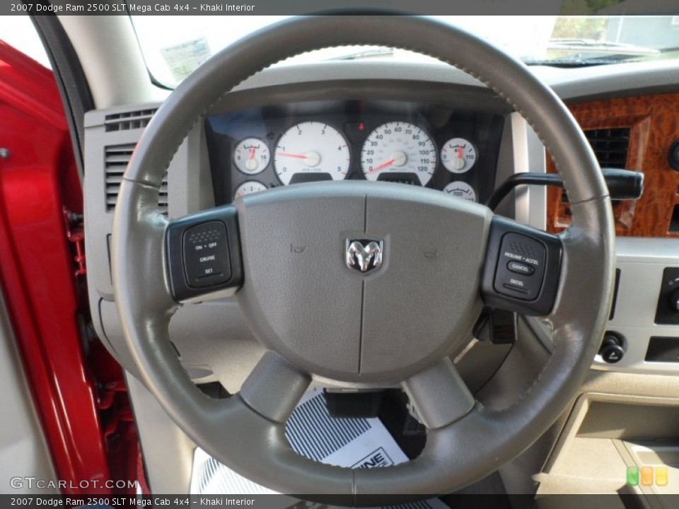 Khaki Interior Steering Wheel for the 2007 Dodge Ram 2500 SLT Mega Cab 4x4 #54420984