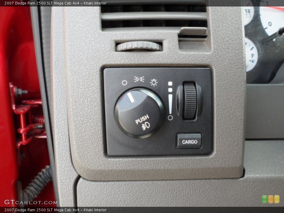 Khaki Interior Controls for the 2007 Dodge Ram 2500 SLT Mega Cab 4x4 #54421014