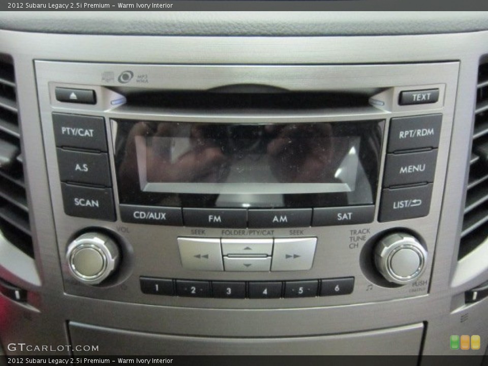 Warm Ivory Interior Audio System for the 2012 Subaru Legacy 2.5i Premium #54422013