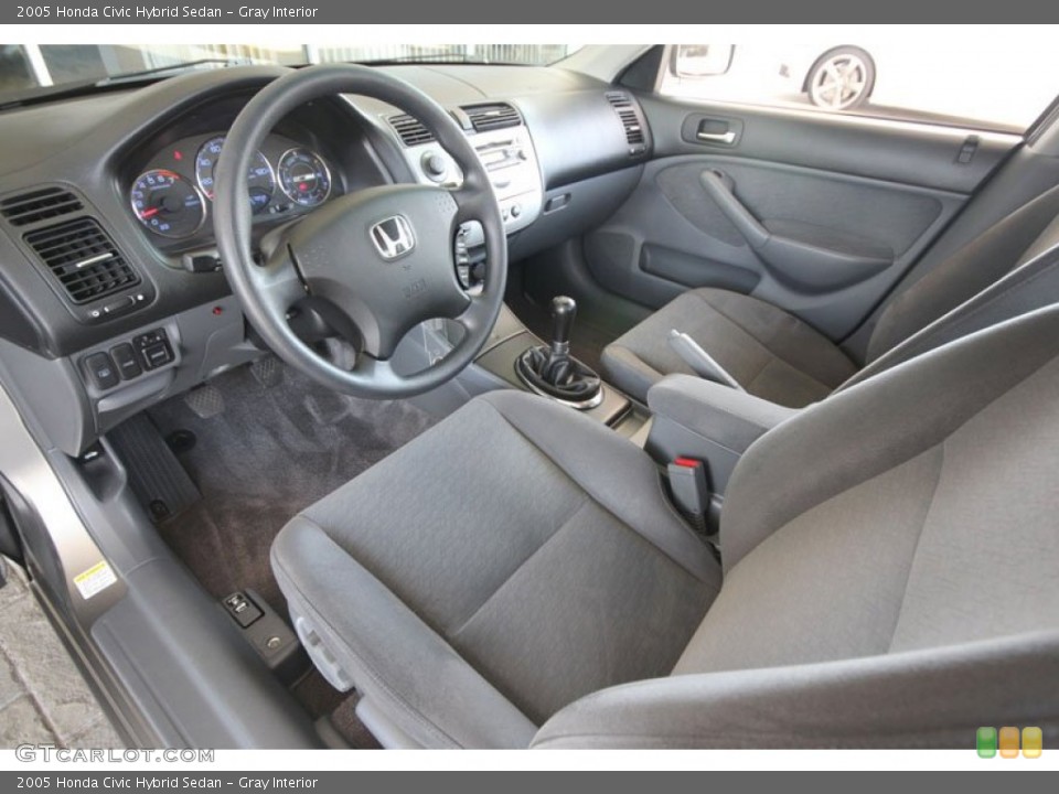 Gray Interior Photo for the 2005 Honda Civic Hybrid Sedan #54422616