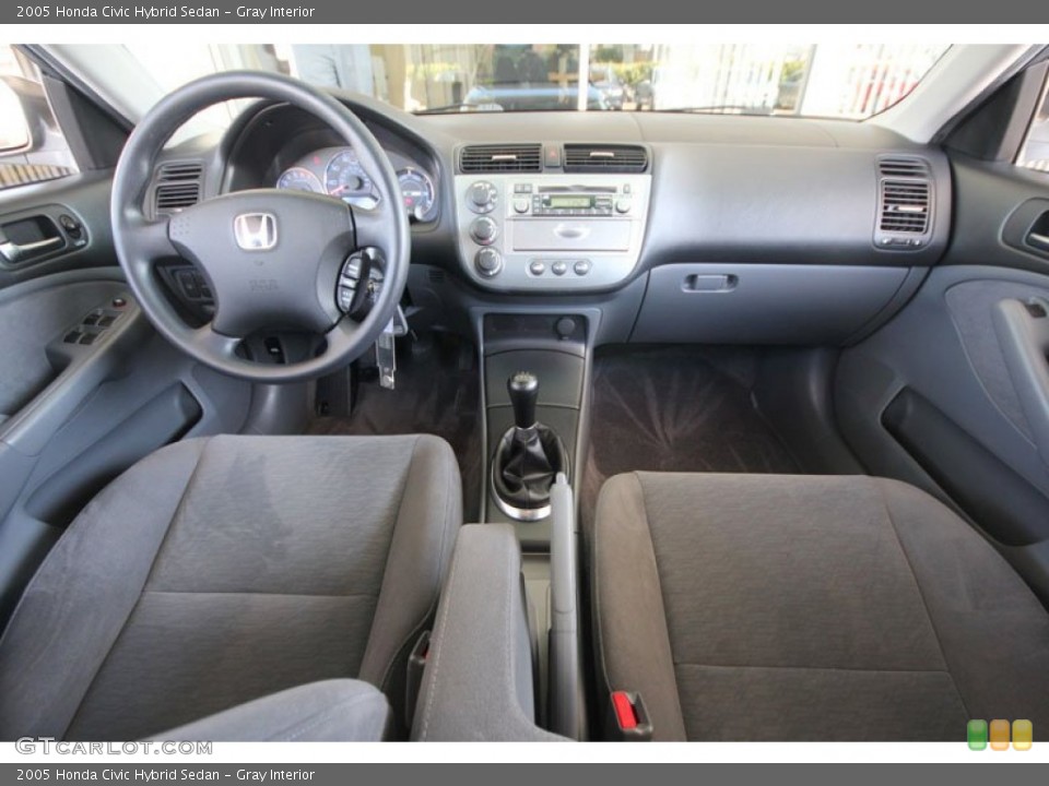 Gray Interior Dashboard for the 2005 Honda Civic Hybrid Sedan #54422754