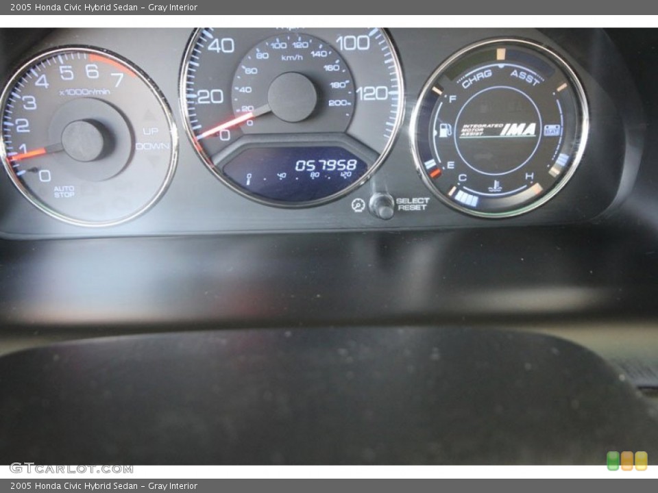 Gray Interior Gauges for the 2005 Honda Civic Hybrid Sedan #54422838