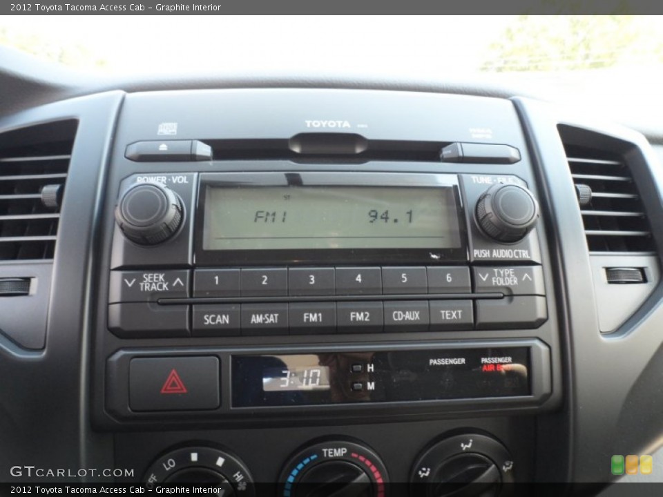 Graphite Interior Controls for the 2012 Toyota Tacoma Access Cab #54423003