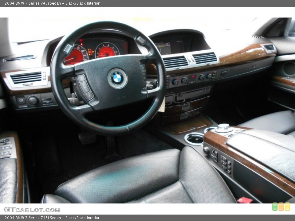 Black/Black Interior Dashboard for the 2004 BMW 7 Series 745i Sedan #54423150