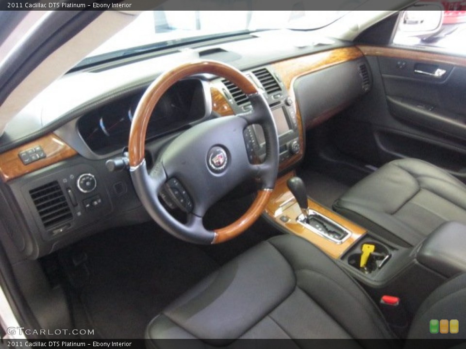 Ebony Interior Prime Interior for the 2011 Cadillac DTS Platinum #54423381