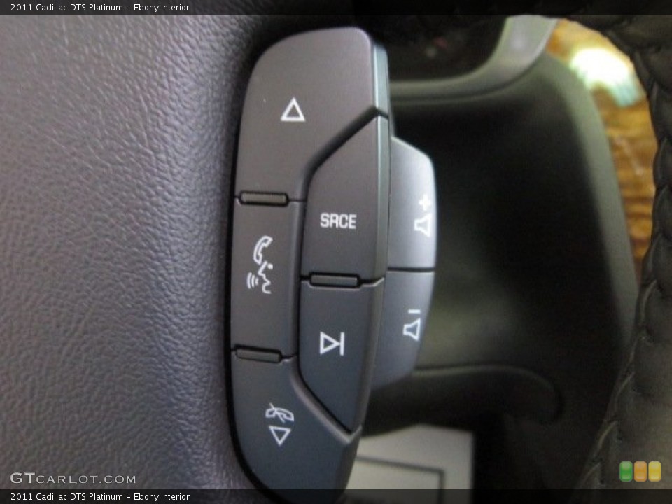 Ebony Interior Controls for the 2011 Cadillac DTS Platinum #54423399