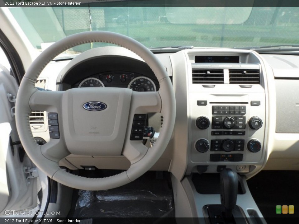 Stone Interior Dashboard for the 2012 Ford Escape XLT V6 #54423624