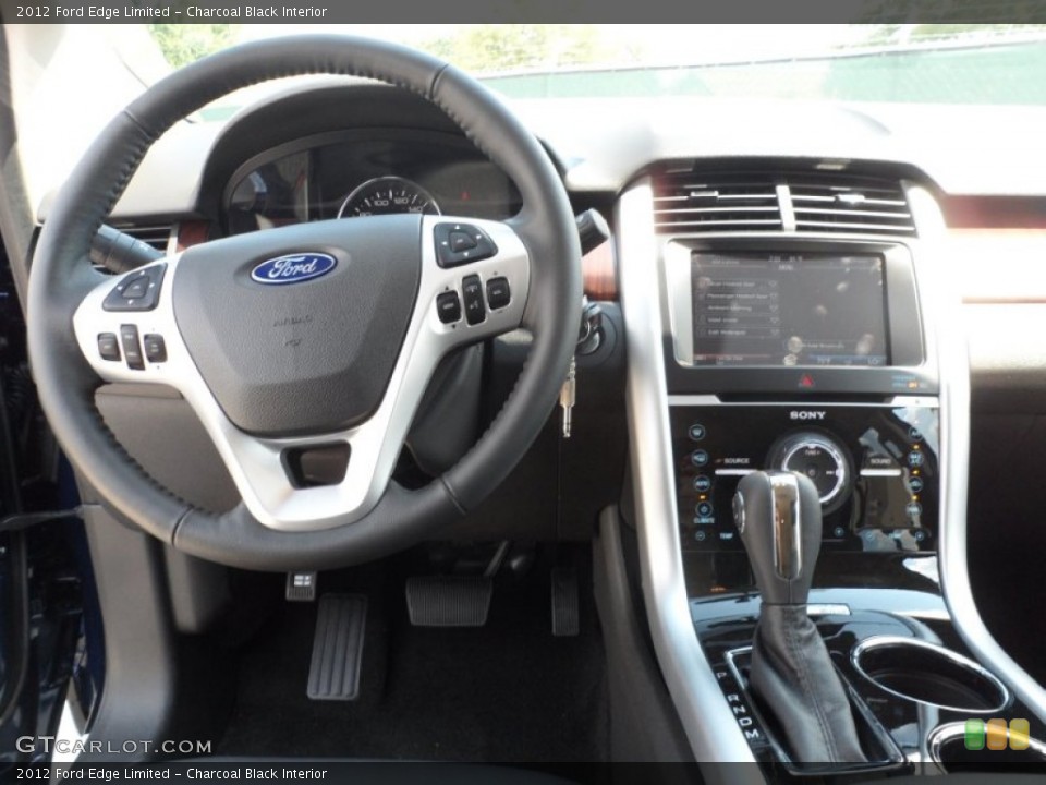 Charcoal Black Interior Dashboard for the 2012 Ford Edge Limited #54425319
