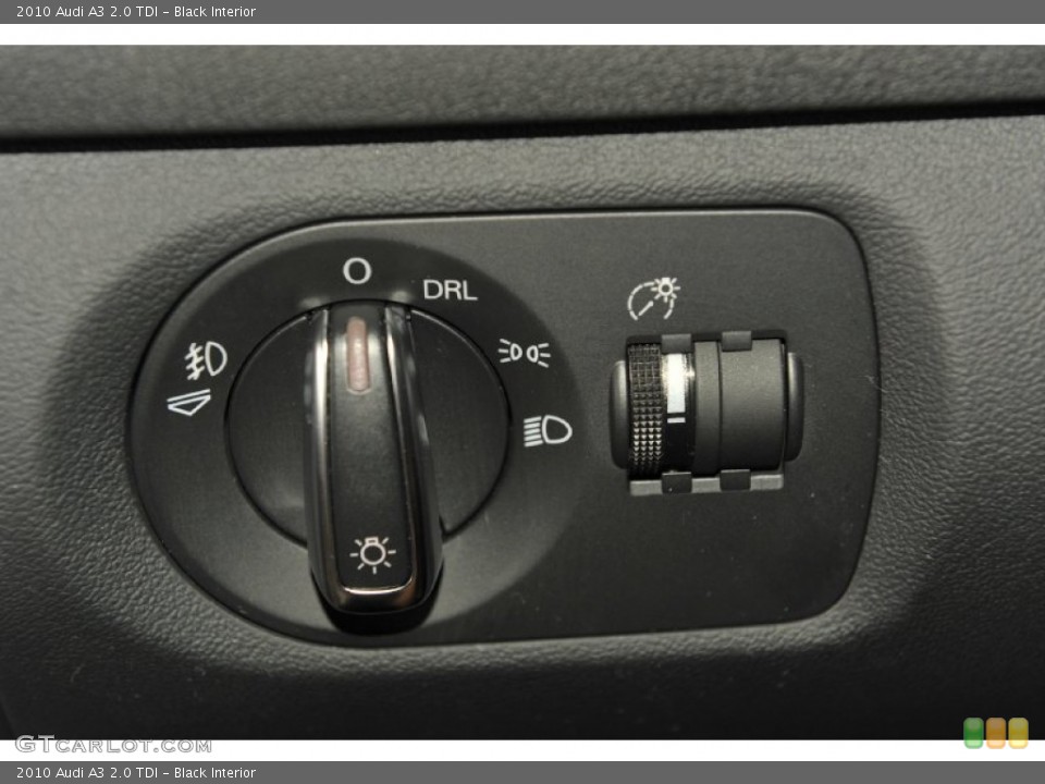 Black Interior Controls for the 2010 Audi A3 2.0 TDI #54425394