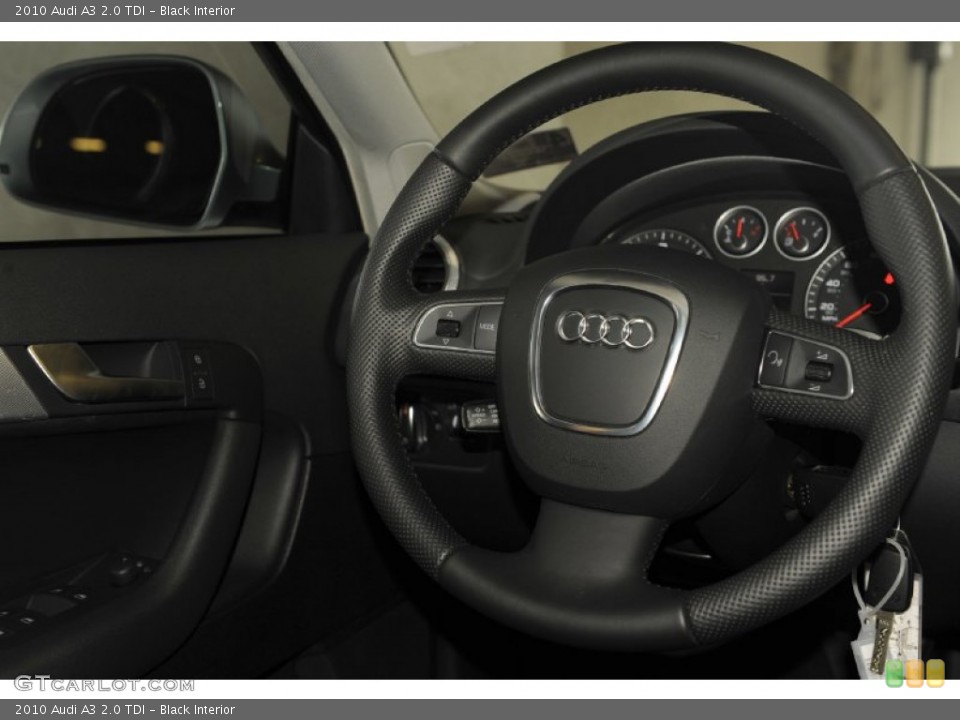 Black Interior Steering Wheel for the 2010 Audi A3 2.0 TDI #54425442
