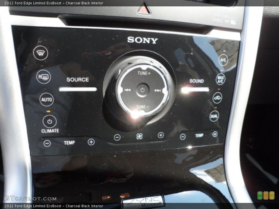 Charcoal Black Interior Controls for the 2012 Ford Edge Limited EcoBoost #54425703