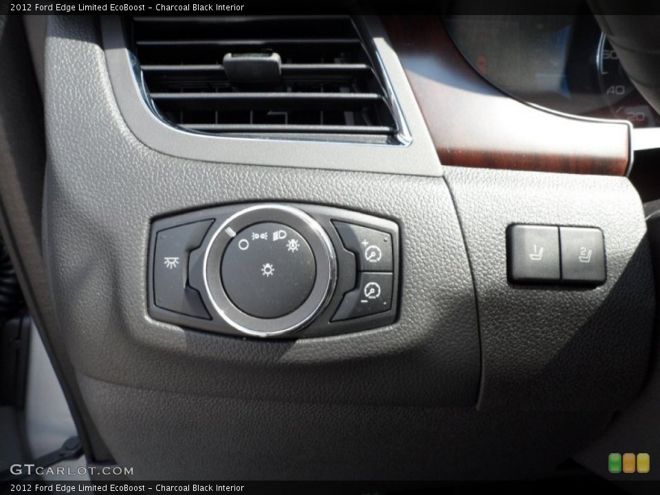 Charcoal Black Interior Controls for the 2012 Ford Edge Limited EcoBoost #54426102
