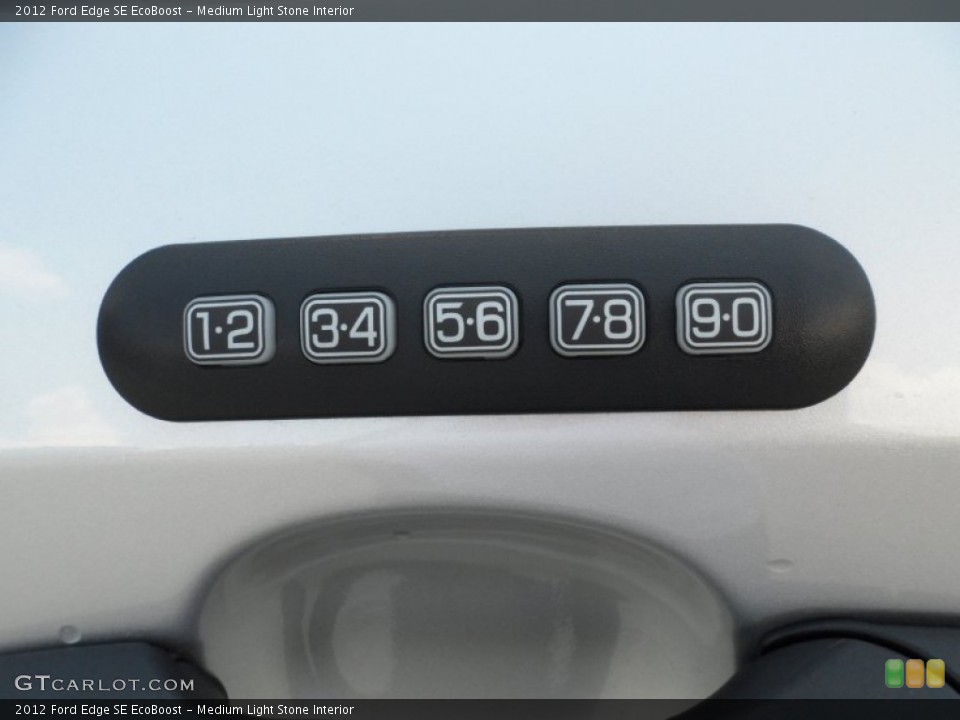 Medium Light Stone Interior Controls for the 2012 Ford Edge SE EcoBoost #54426245