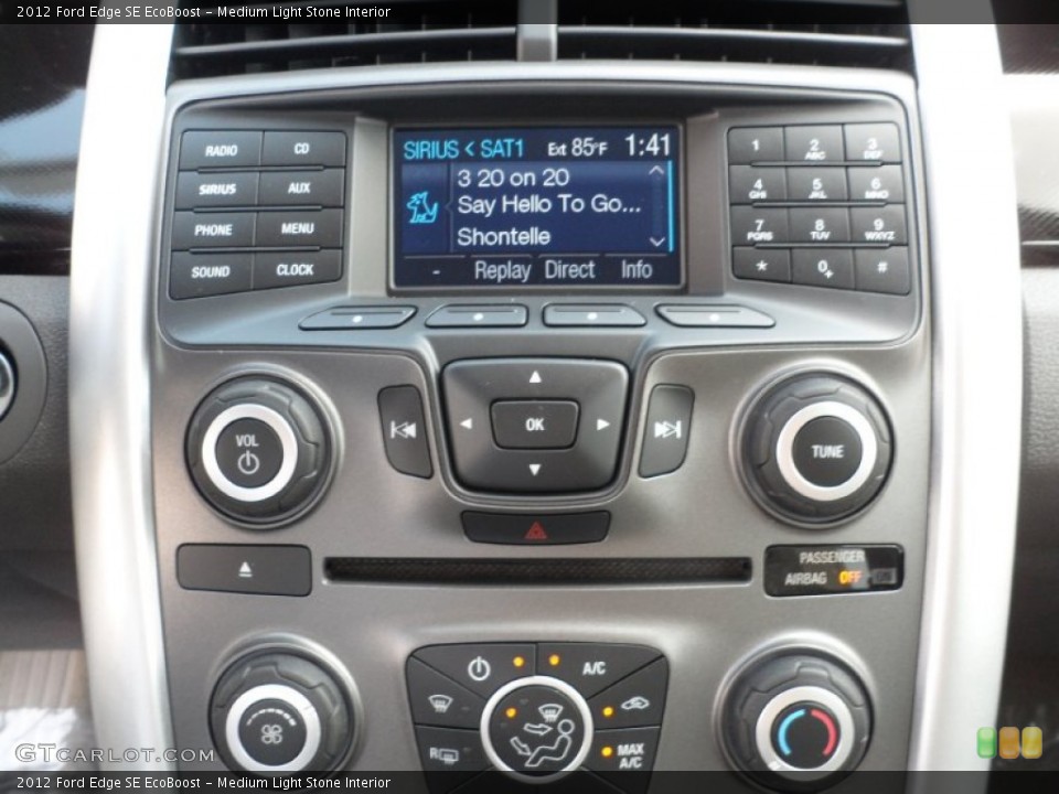 Medium Light Stone Interior Controls for the 2012 Ford Edge SE EcoBoost #54426387