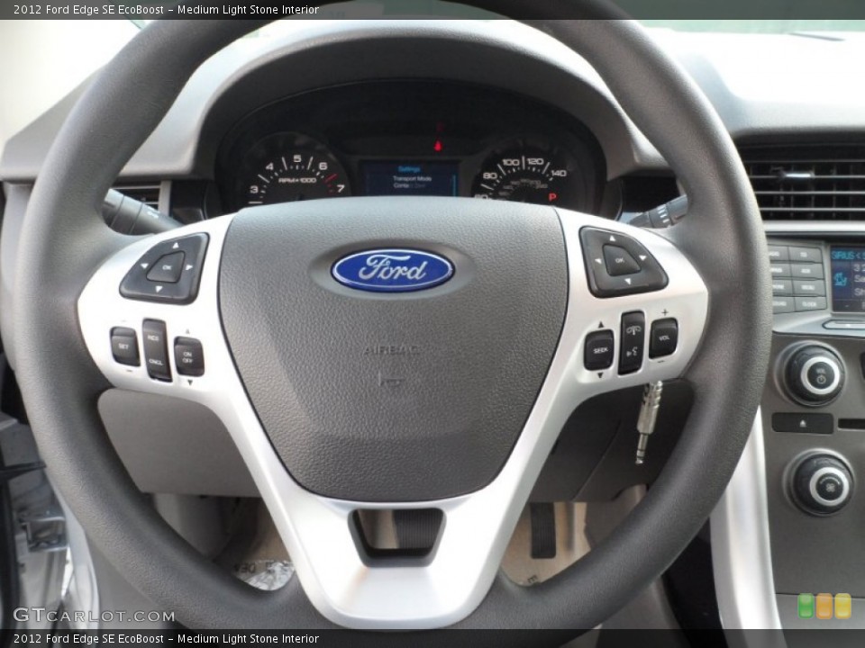 Medium Light Stone Interior Steering Wheel for the 2012 Ford Edge SE EcoBoost #54426423