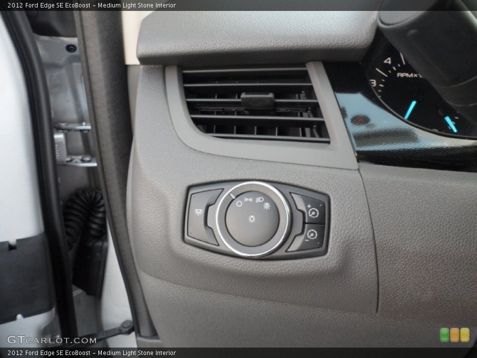 Medium Light Stone Interior Controls for the 2012 Ford Edge SE EcoBoost #54426441