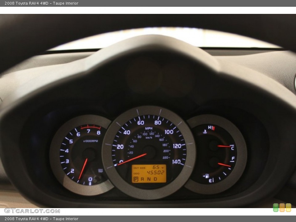 Taupe Interior Gauges for the 2008 Toyota RAV4 4WD #54431148