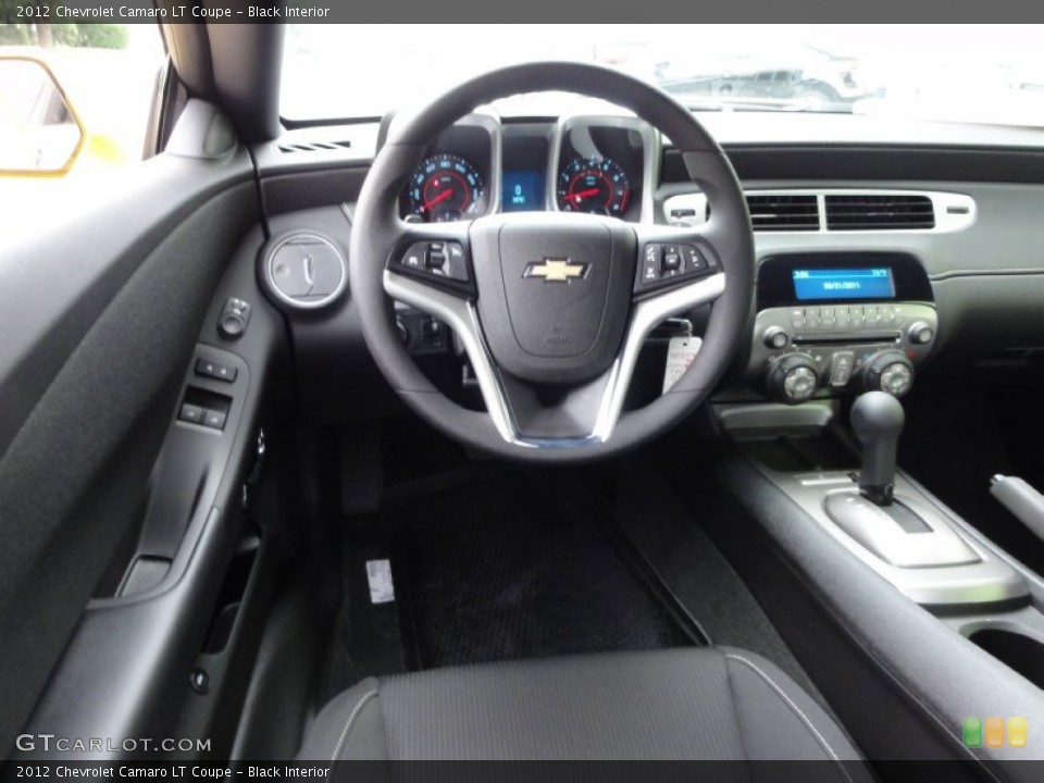 Black Interior Steering Wheel for the 2012 Chevrolet Camaro LT Coupe #54431271