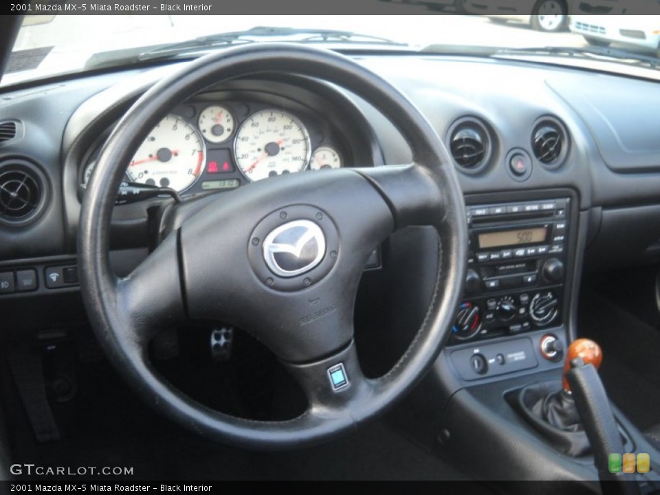 Black Interior Steering Wheel for the 2001 Mazda MX-5 Miata Roadster #54431892