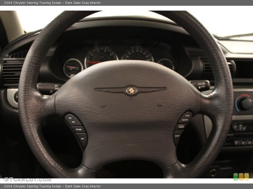Dark Slate Gray Interior Steering Wheel for the 2004 Chrysler Sebring Touring Sedan #54432657