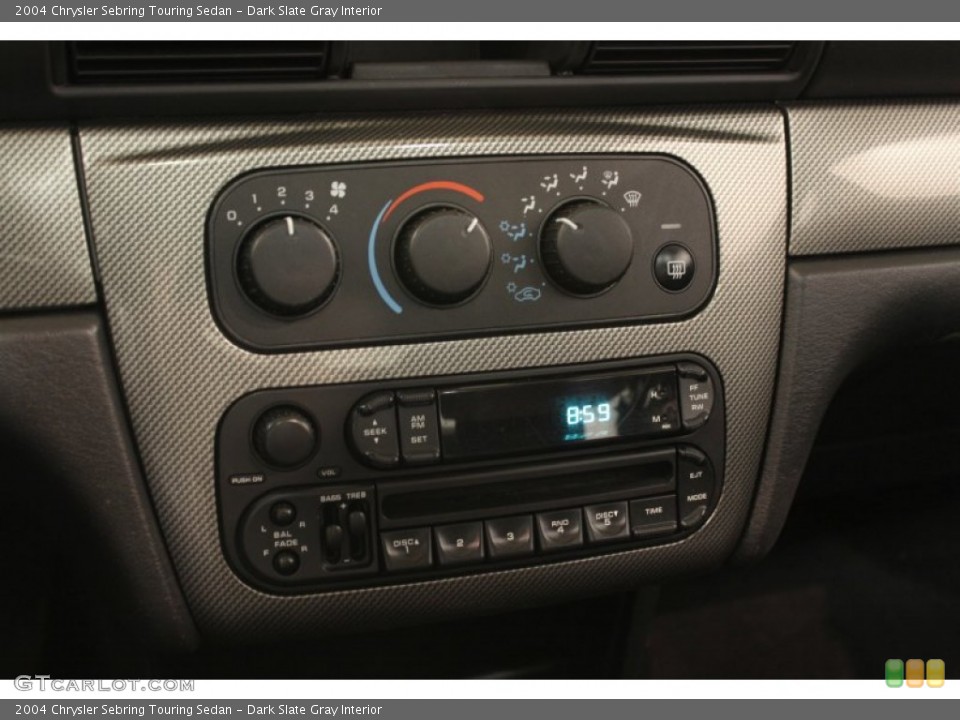 Dark Slate Gray Interior Audio System for the 2004 Chrysler Sebring Touring Sedan #54432673