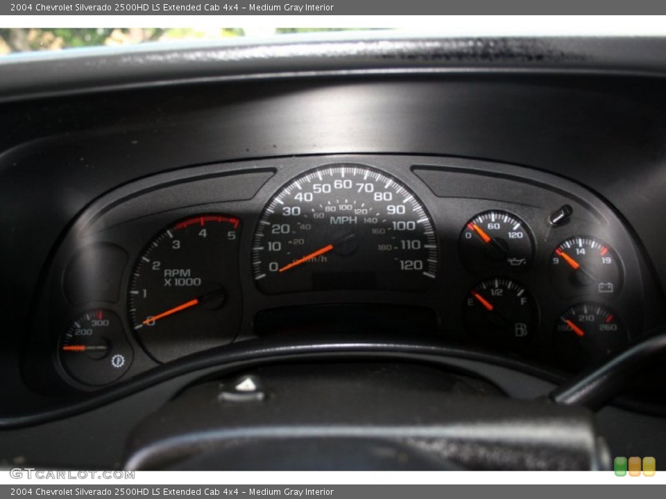 Medium Gray Interior Gauges for the 2004 Chevrolet Silverado 2500HD LS Extended Cab 4x4 #54435075