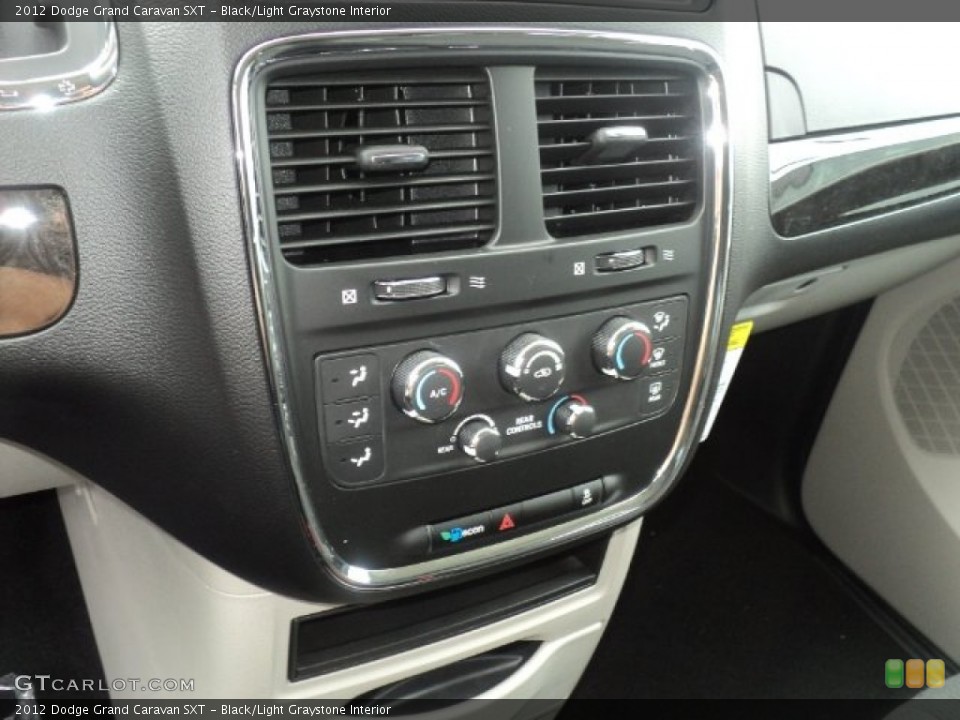 Black/Light Graystone Interior Controls for the 2012 Dodge Grand Caravan SXT #54435172