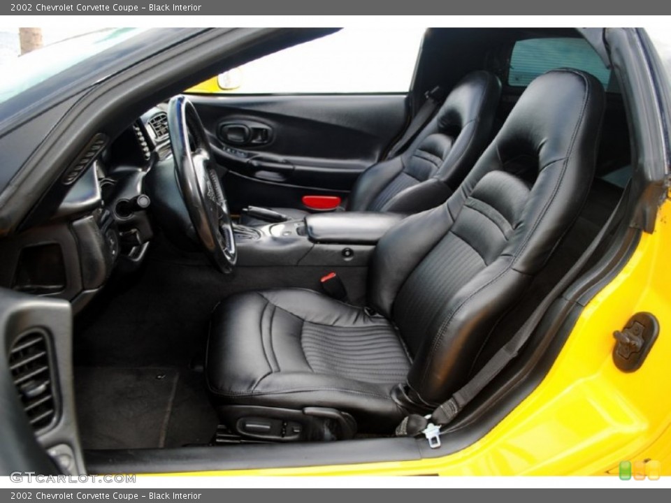 Black Interior Photo for the 2002 Chevrolet Corvette Coupe #54435525