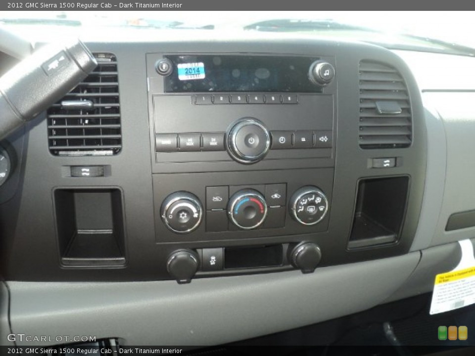 Dark Titanium Interior Controls for the 2012 GMC Sierra 1500 Regular Cab #54435639